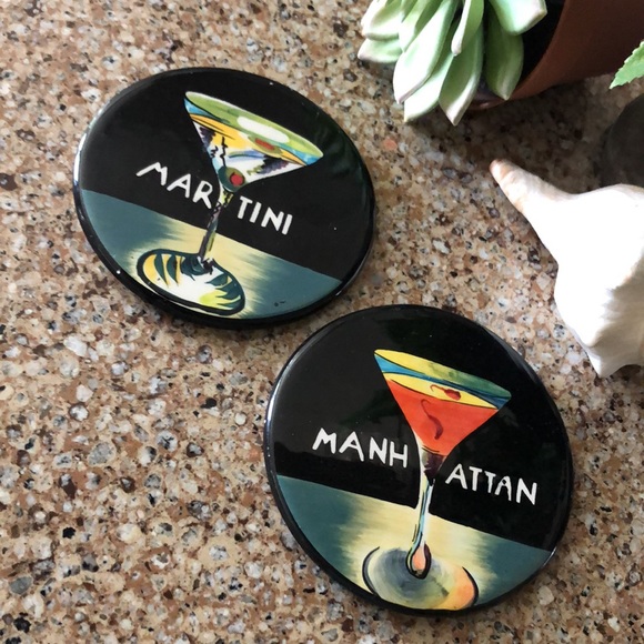 Free with $25 Purchase-Set of 2 Coasters-EUC - Picture 3 of 9